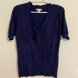 New York and Company navy blouse